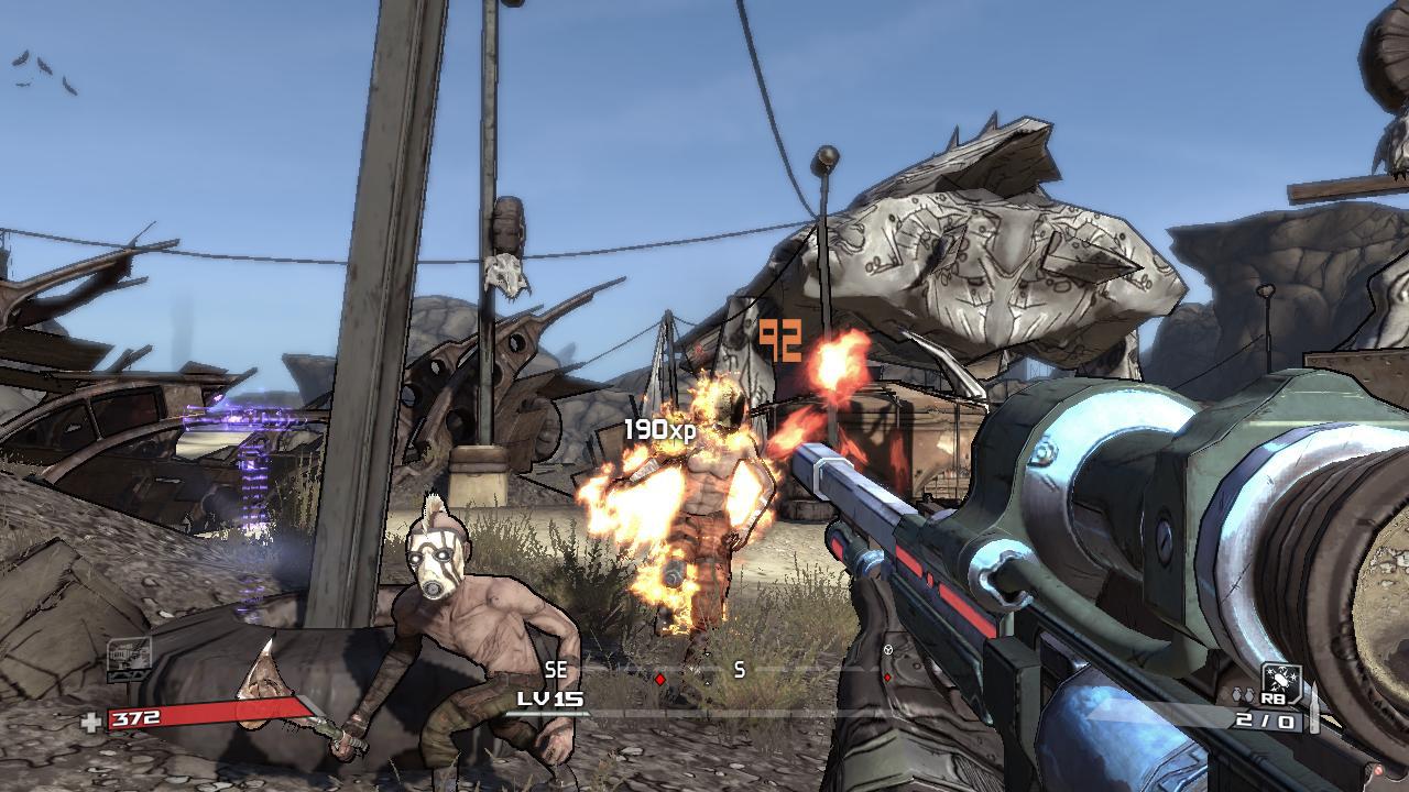 [04/08/2009] Borderlands - Im ersten Ableger der Ego-Shooter-RPG-Reihe strotzte bereits mit unfassbar vielen Items, Waffen und Gegner. Im General Knoxx-DLC kämpft ihr zum Schluss gegen den namensgebenden Widersacher - und der lässt jede Menge Kisten mit reichlich Loot fallen. Sammelt so viele wie möglich! Die Zeit ist begrenzt! 