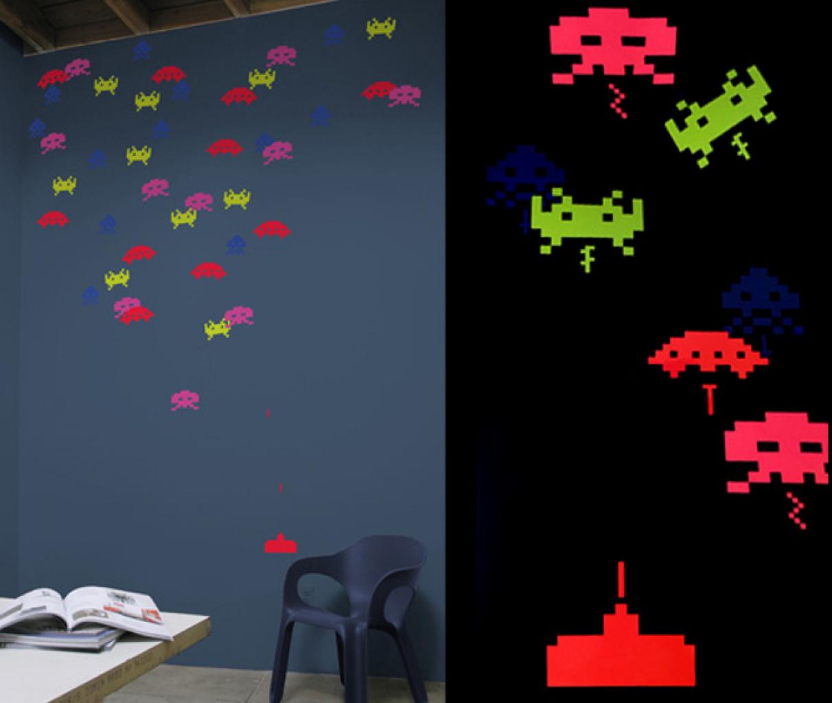 [13/08/2009] Space invaders Wandschmuck
