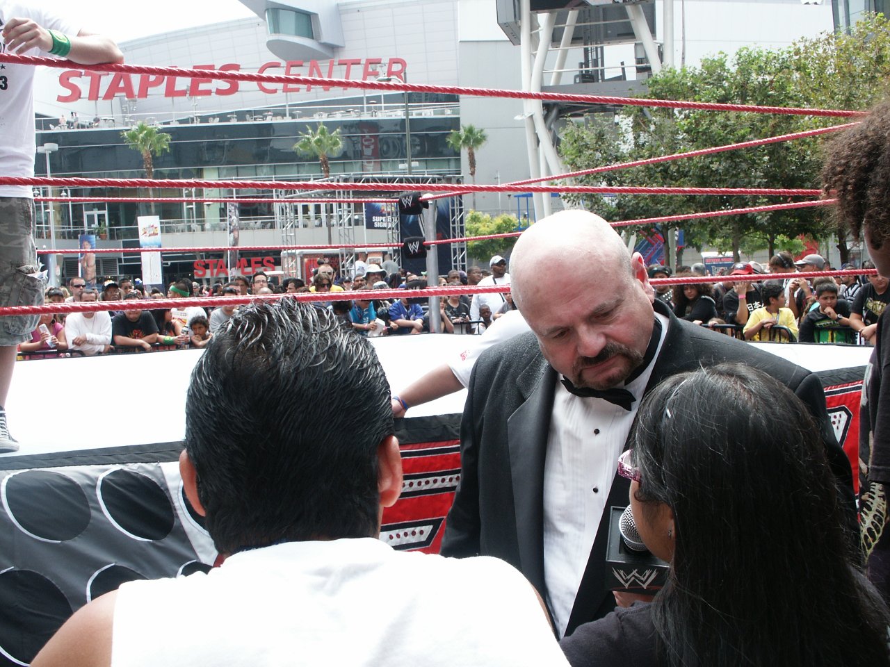 [28/08/2009] Howard Finkel fragte auch die Fans nach deren Meinung.