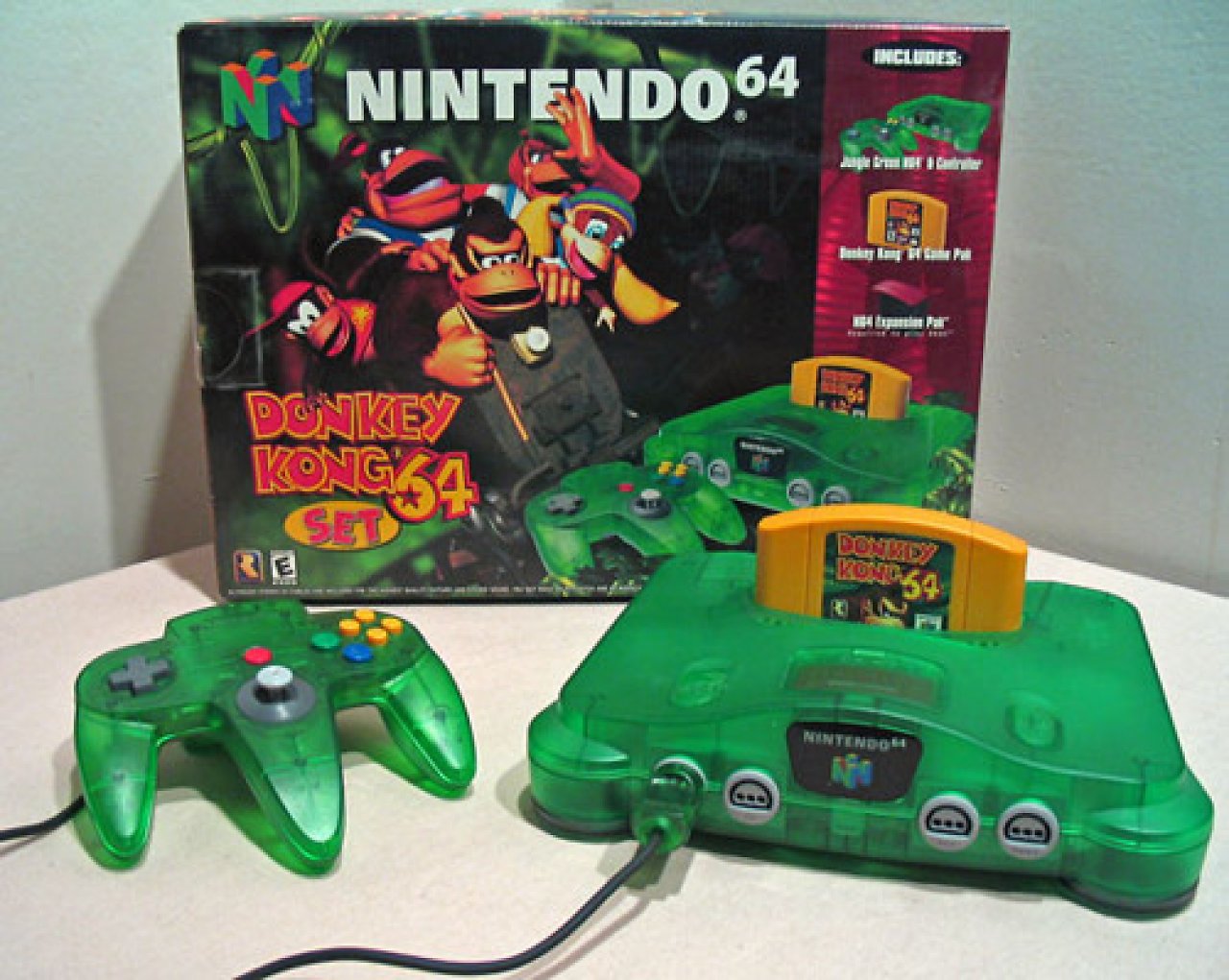 [05/08/2009] Auch dieses Donkey Kong 64 Pak ist nicht selten.