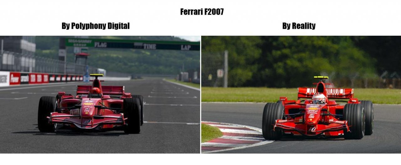 [07/08/2009] Der echte Ferrari F2007 gegen den Formel 1-Boliden aus Gran Turismo 5 Prologue (PS3). (6)