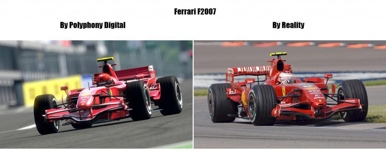 [07/08/2009] Der echte Ferrari F2007 gegen den Formel 1-Boliden aus Gran Turismo 5 Prologue (PS3). (7)