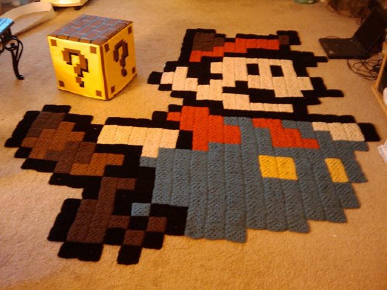 [13/08/2009] ... Der dazugehörige Teppich im Super Mario Bros. 3-Design