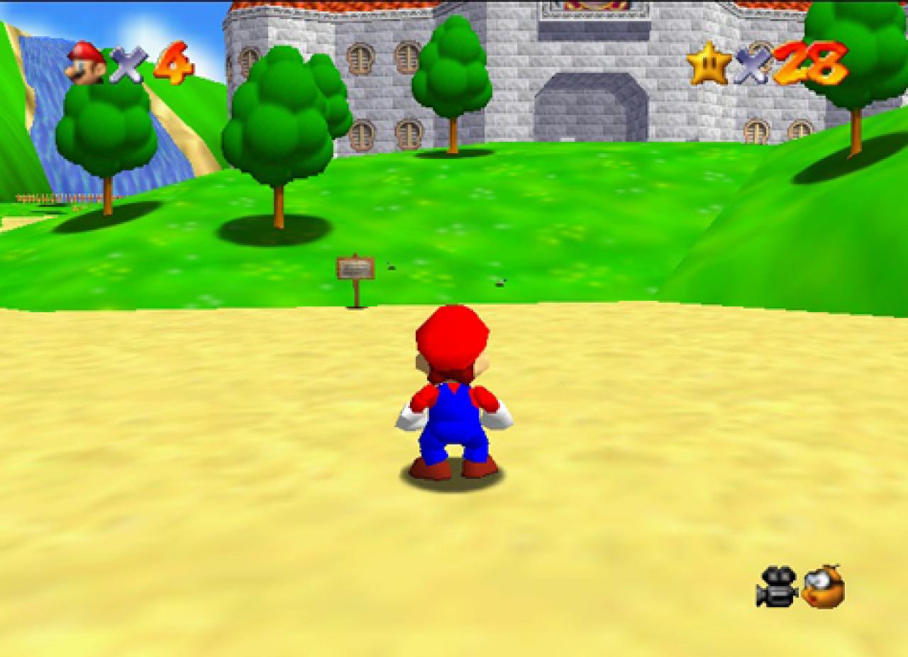 [25/09/2009] 10. Super Mario 64 (N64, erschien 1998 von Nintendo) - weltweite Durchschnittswertung: 95.90%