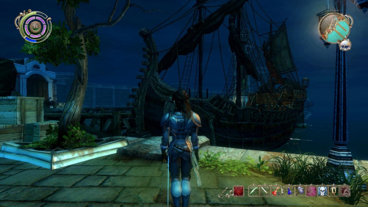 [16/09/2009] Keilers Piratenschiff befördert uns nach Afrika - sofern wir Mercutio und Katze geholfen haben. Wenn sich Scarlett auf die Seite Largos geschlagen hat, sollte sie mit dem Kapitän der Sturmrose reden.