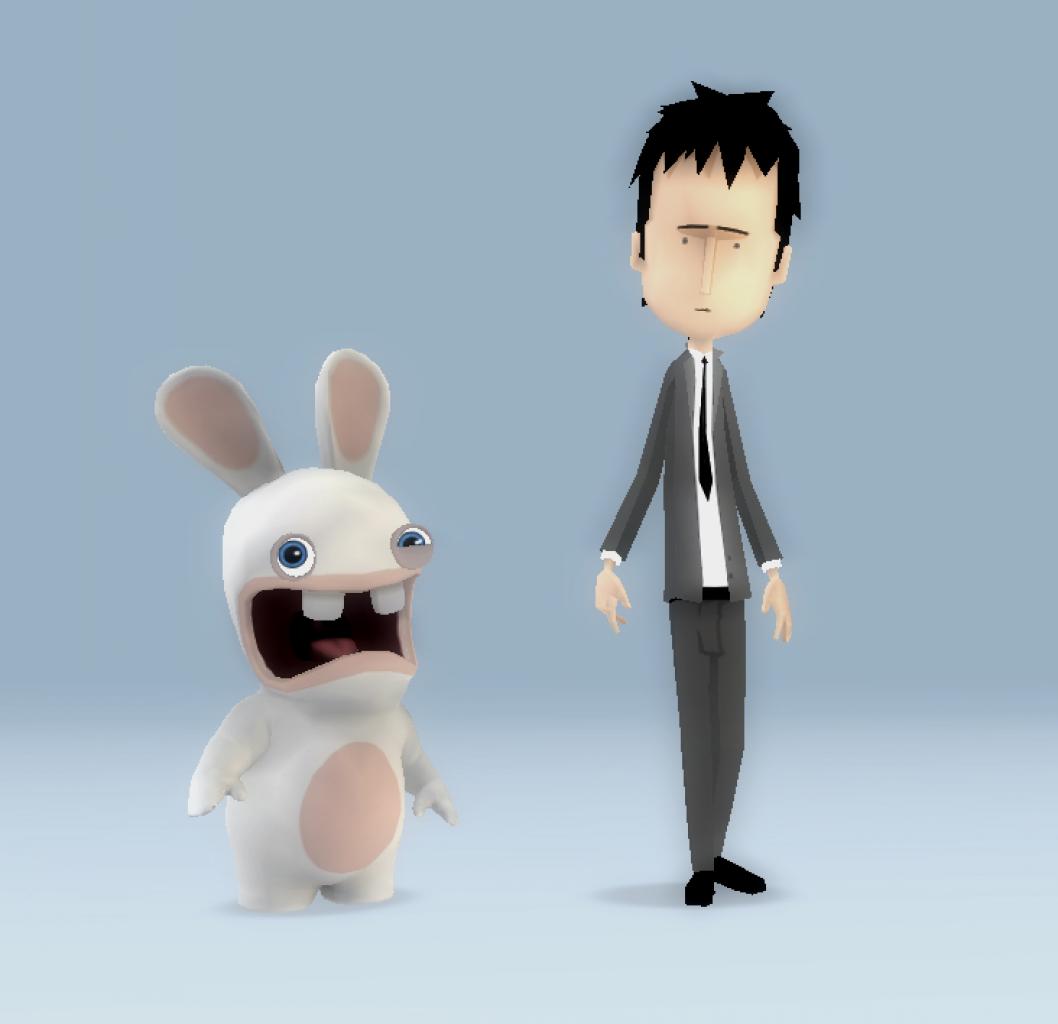 [04/09/2009] Logiktest: Diese beiden Menschen sind eigentlich beide Rabbids, außer einem. Welcher ist es?