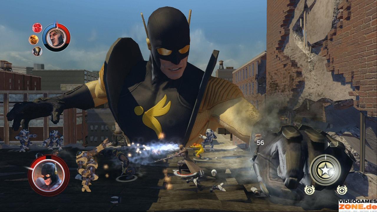 [25/09/2009] Riesenvieh: Yellowjacket ist als Bossgegner eine harte Nuss und erfordert genaues Timing. Bossfights sind zudem in mehrere Stufen unterteilt. 