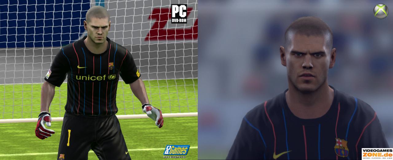 [11/09/2009] FIFA 10: PC vs. Konsole - Victor Valdés
