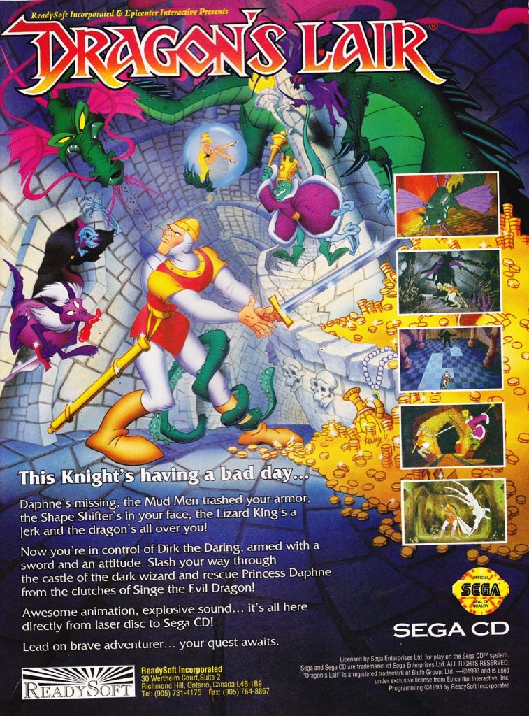 [02/10/2009] Dragon's Lair kam aus der Spielhalle auf diverse Konsolen - und war spielerisch völliger Mist.