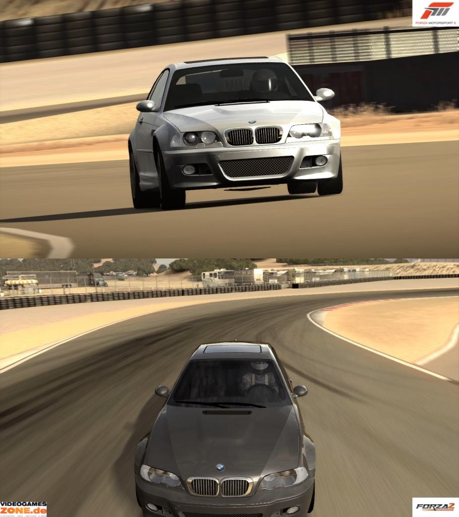 [09/10/2009] Screenshotvergleich zwischen Forza 3 und Forza 2 (oben: Forza 3; unten: Forza 2) (20)