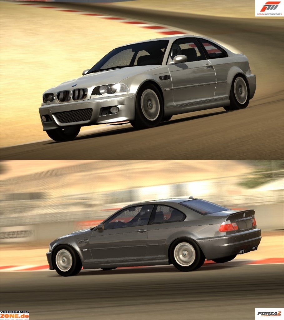 [09/10/2009] Screenshotvergleich zwischen Forza 3 und Forza 2 (oben: Forza 3; unten: Forza 2) (13)