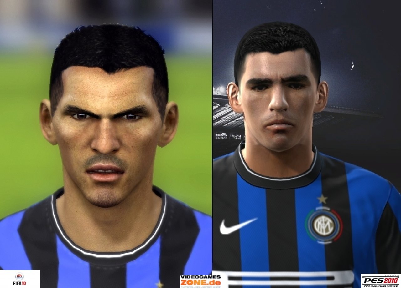 [16/10/2009] Inter Mailand PES 2010 vs. FIFA 10 Lucio