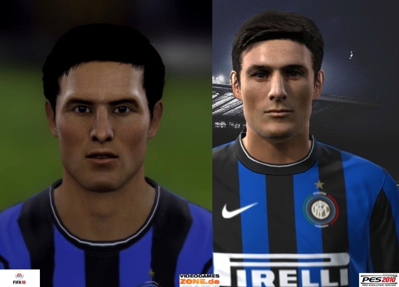 [16/10/2009] Inter Mailand PES 2010 vs. FIFA 10 Zanetti