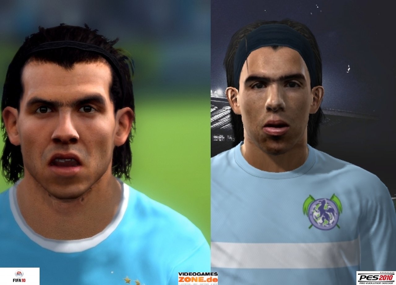 [16/10/2009] Manchester City PES 2010 vs. FIFA 10 Tevez