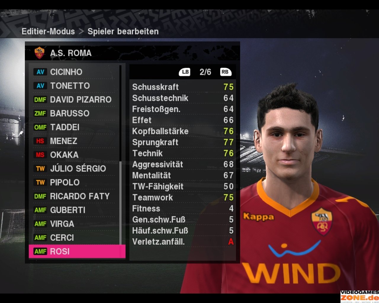 [16/10/2009] PES 2010 AS Rom 176