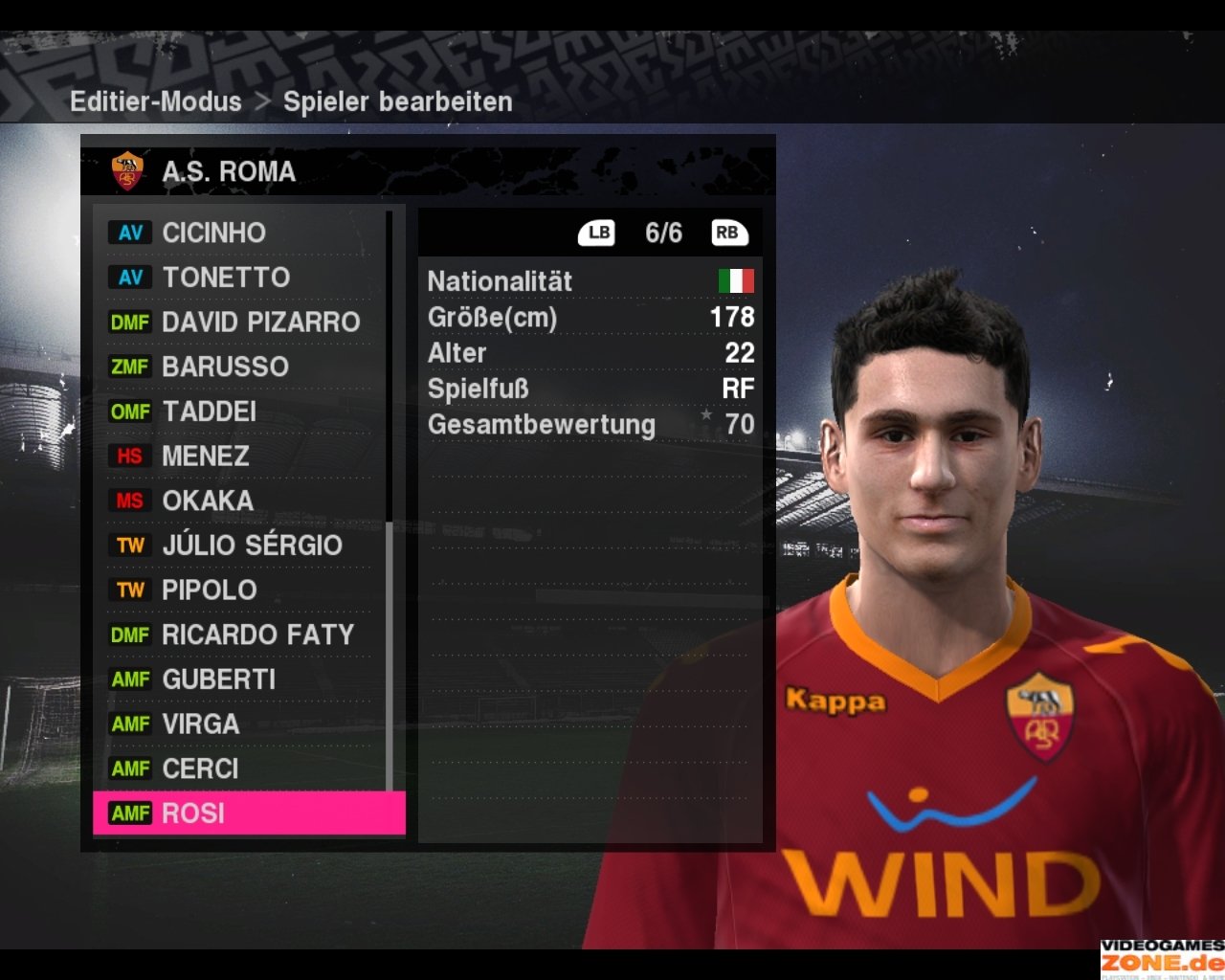 [16/10/2009] PES 2010 AS Rom 180