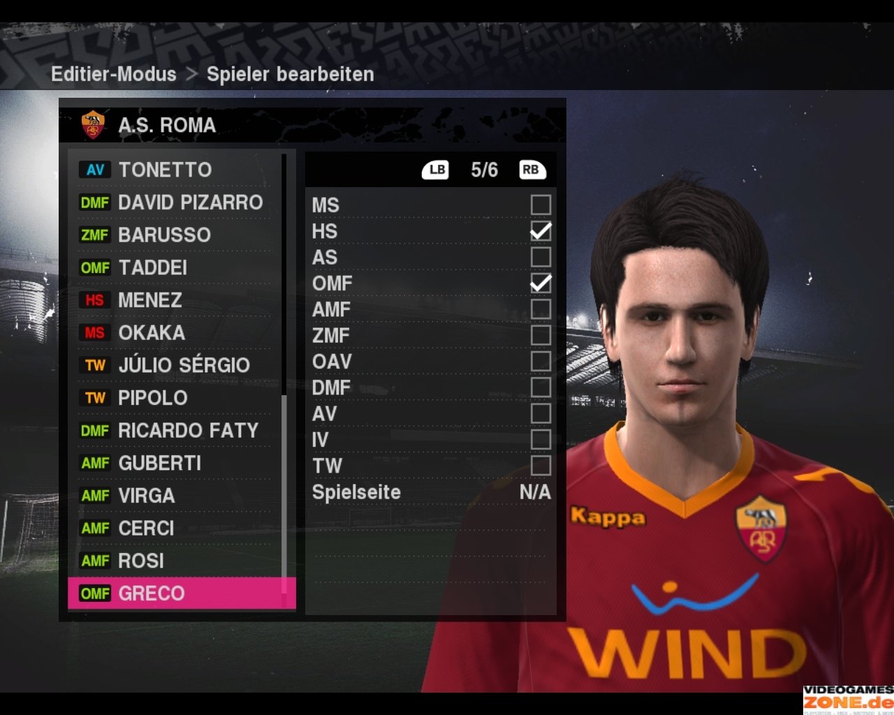 [16/10/2009] PES 2010 AS Rom 185