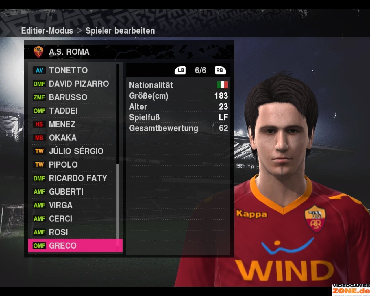 [16/10/2009] PES 2010 AS Rom 186