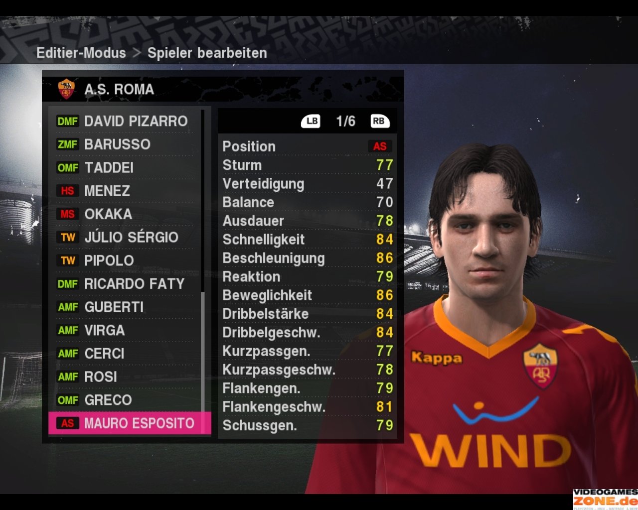 [16/10/2009] PES 2010 AS Rom 187