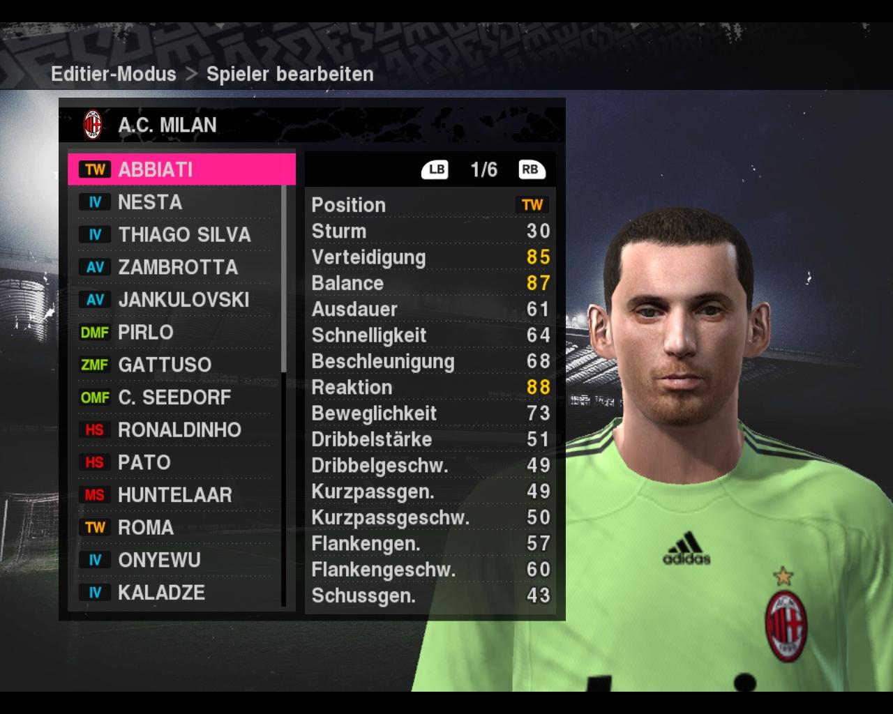 [19/10/2009] AC Mailand aus PES 2010 (1)