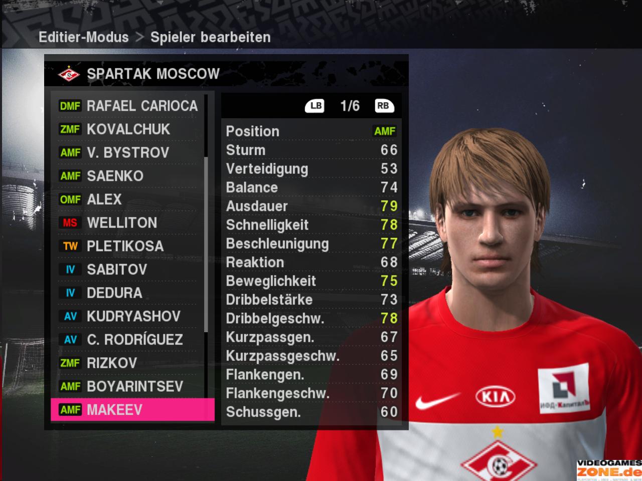 [16/10/2009] PES 2010 Spartak Moscow 16