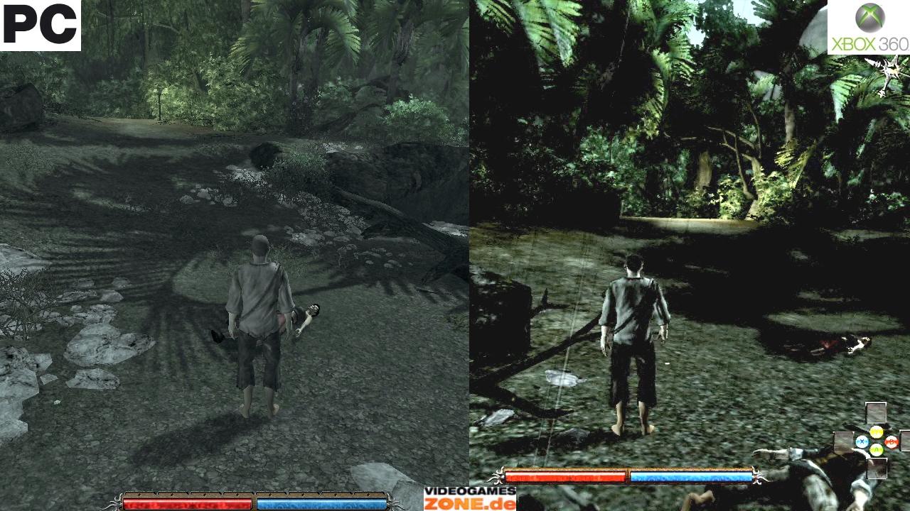[02/10/2009] Risen: PC vs. Xbox 360 - Boden und Pflanzen-Texturen