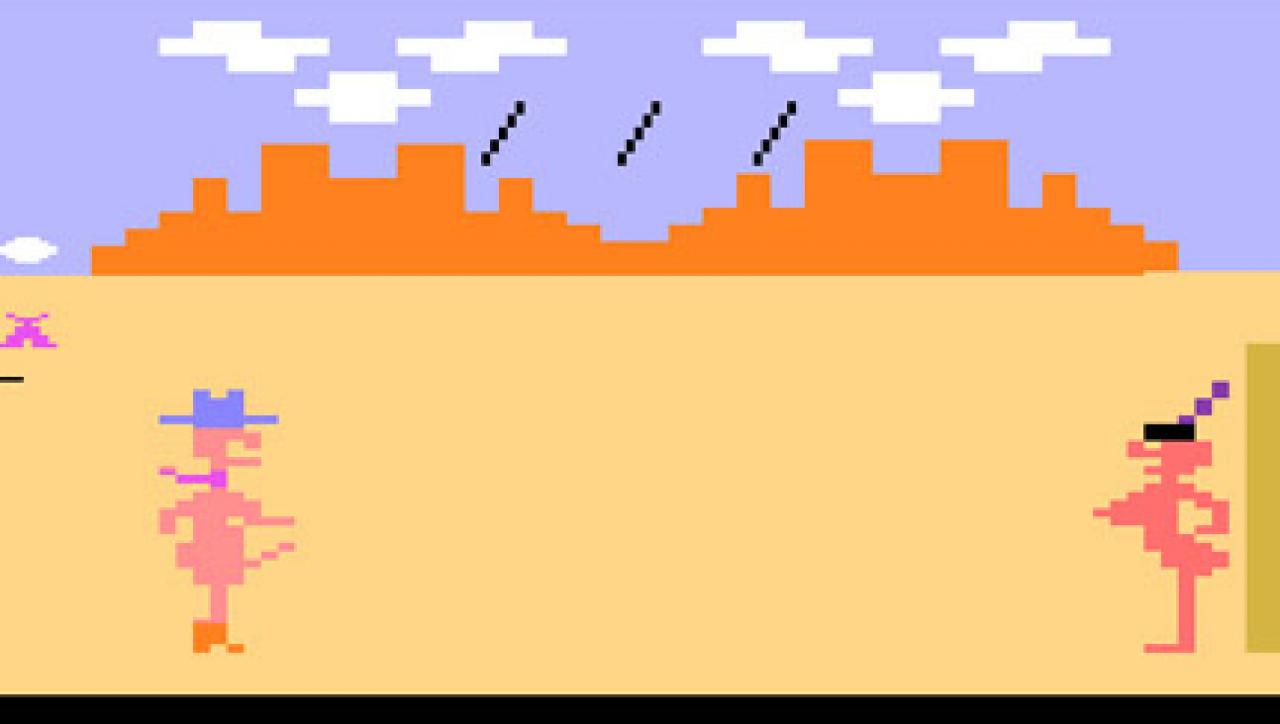 [30/10/2009] 2. Custer’s Revenge - Nackter Cowboy muss auf die andere Bildschirmseite zu nackter Squaw... naja WTF... 