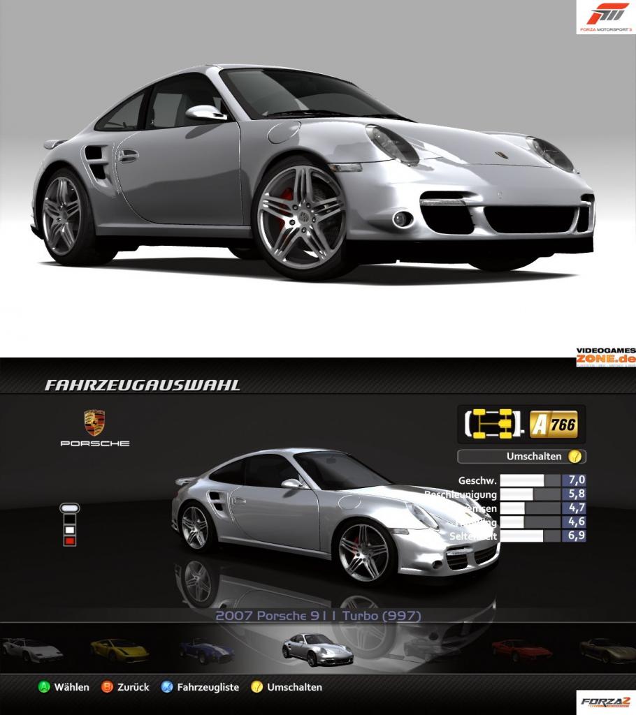 [10/10/2009] Forza 3 vs. Forza 2 - Porsche 911 Turbo 