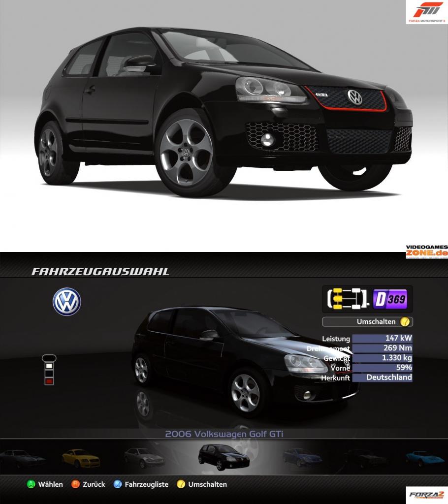 [10/10/2009] Forza 3 vs. Forza 2 - Golf V GTi