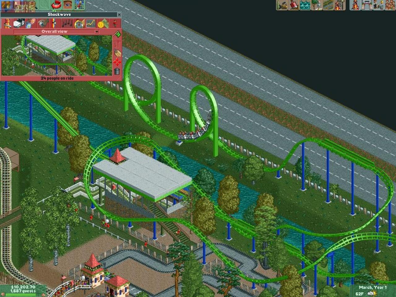 [15/10/2009] Rollercoaster Tycoon - Für den 3DS gibt es mittlerweile Rollercoaster Tycoon 3D. Auch der Chris Sawyer-Klassiker aus den 90ern rockt. - Leser-Vorschlag