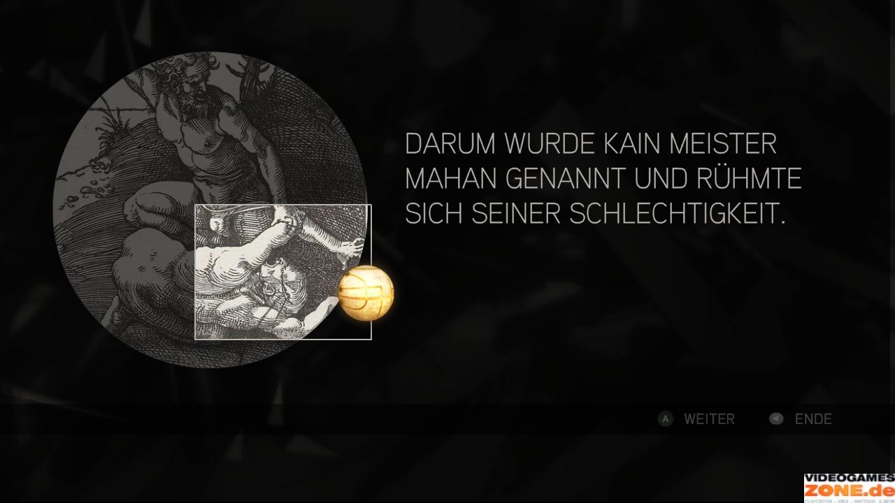 [18/11/2009] Bei den vier Darstellungen von Kain und Abel dreht ihr die Kreise so, dass sich die oben abgebildeten Gemälde ergeben. Fangt mit dem äußersten Kreis an und arbeitet euch nach innen vor. (4)