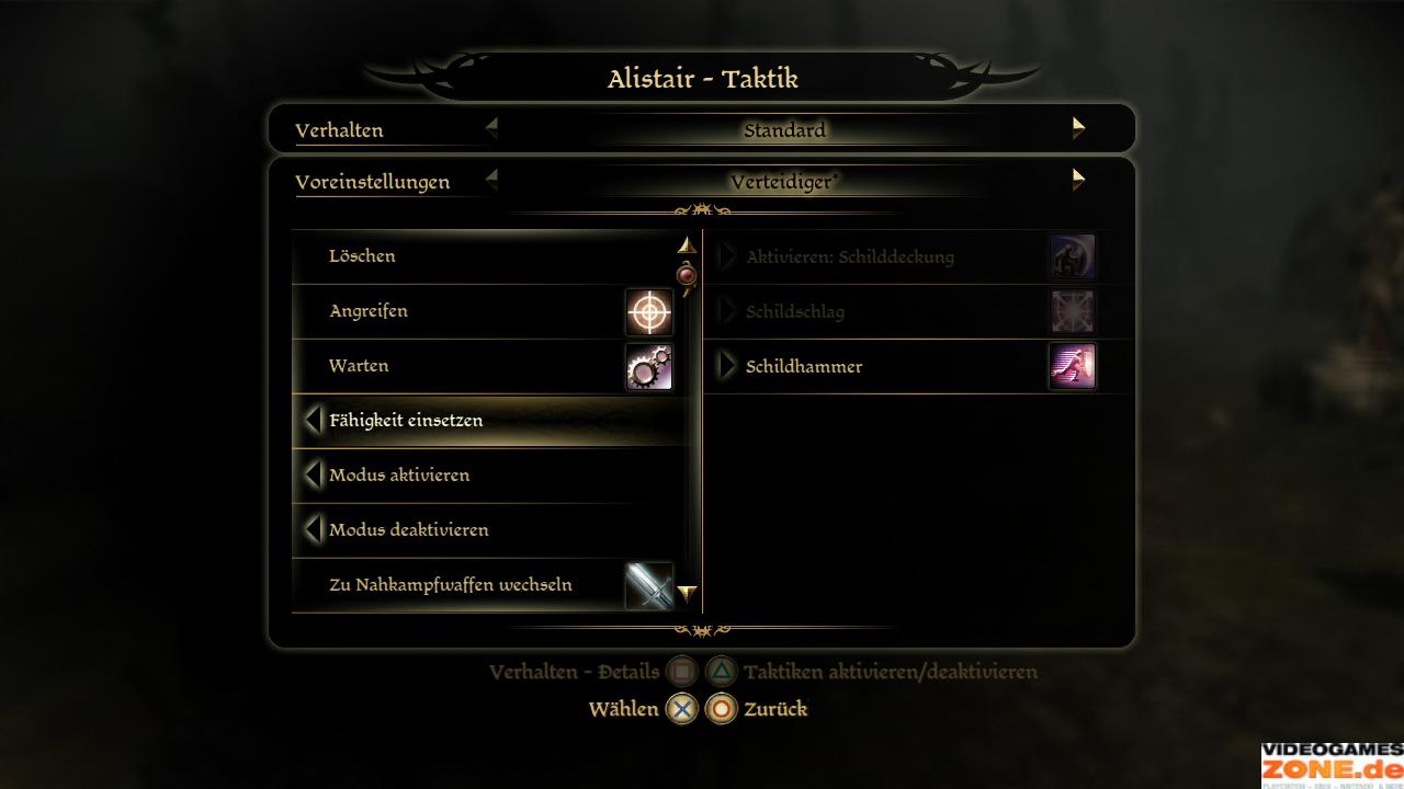 [02/11/2009] Wer macht was? Ähnlich wie in Final Fantasy XII könnt ihr für jeden KIMitstreiter Taktiken durch ein simples „Wenn, dann“-System festlegen.
