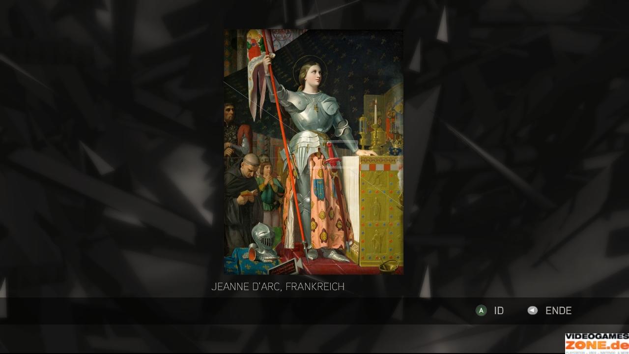 [18/11/2009] Wählt wie gezeigt den Stab und das Schwert von Zar Nikolaus II. und Jeanne d‘Arc aus. Danach zieht ihr auf der Europakarte erst das Feuer auf Johannas Portrait und anschließend Rasputins Foto aus das des Zaren. (2)