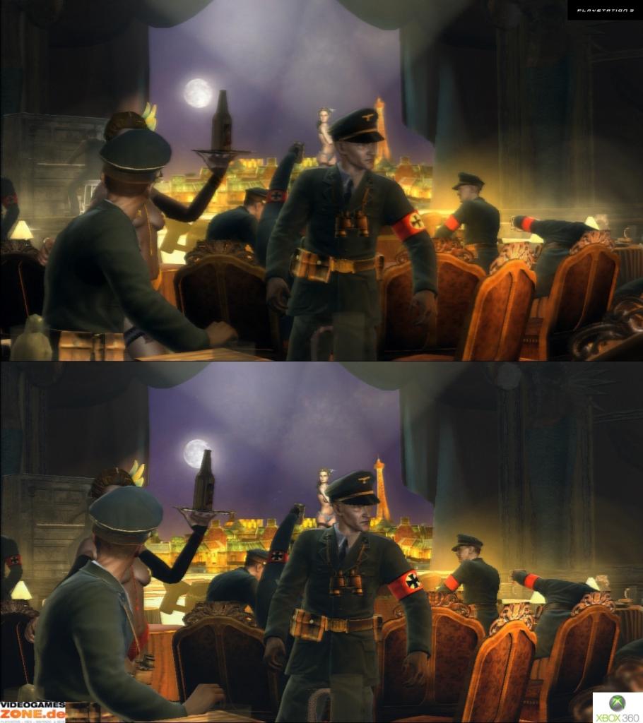[03/12/2009] Grafikvergleich von The Saboteur (oben PS3, unten Xbox 360) (1)