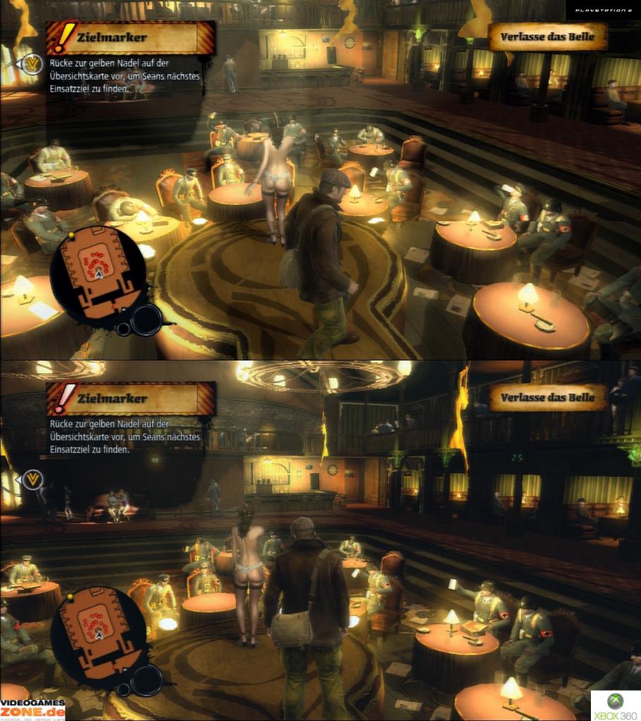 [03/12/2009] Grafikvergleich von The Saboteur (oben PS3, unten Xbox 360) (2)