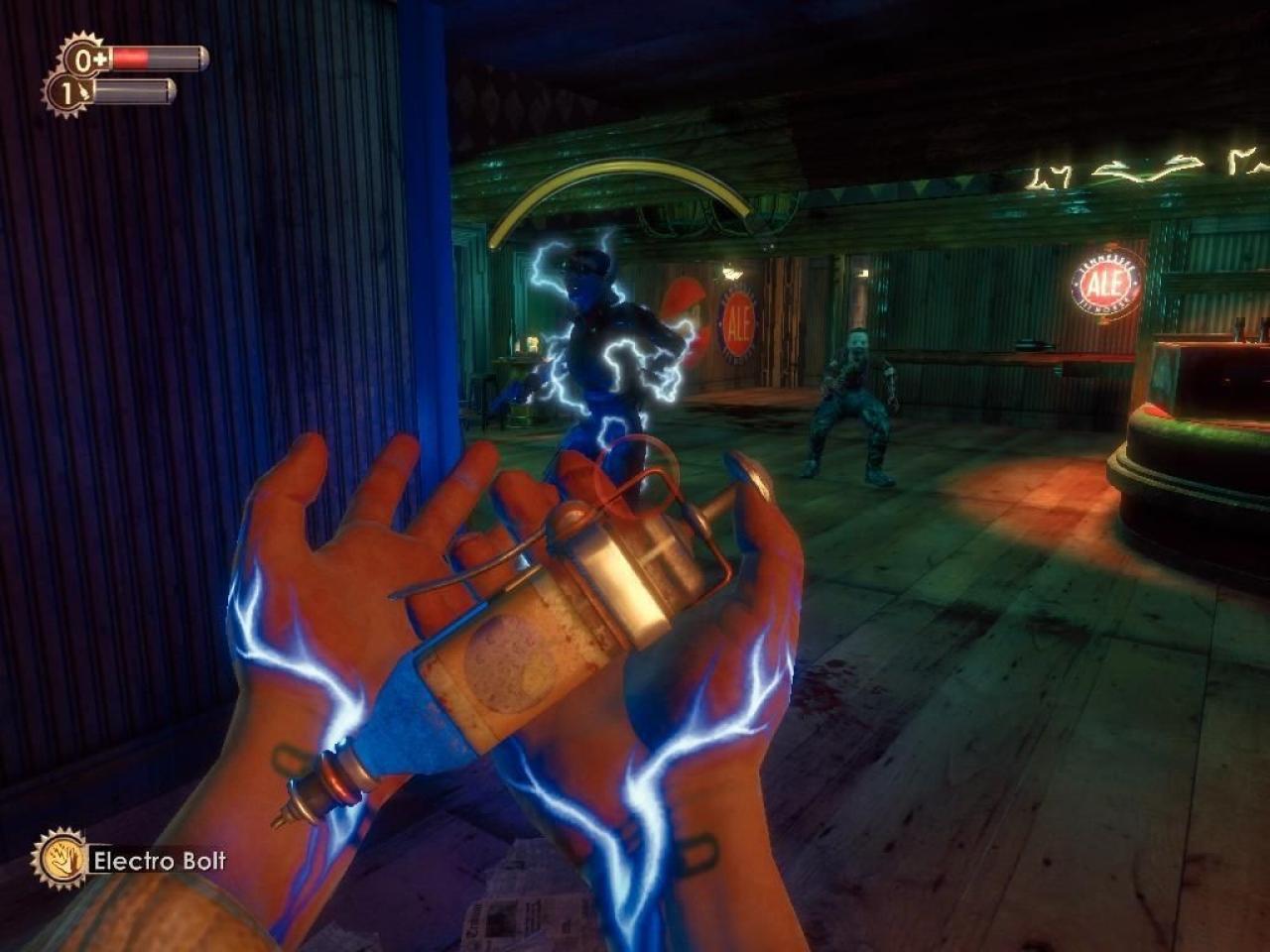 [14/01/2010] Bioshock - Die Droge Adam verwandelte die Bewohner der Unterwasser-Metropole Rapture in abscheuliche Kreaturen. Aus diesem Präparat gewinnt der Spieler seine Plasmidkräfte. Geht das 