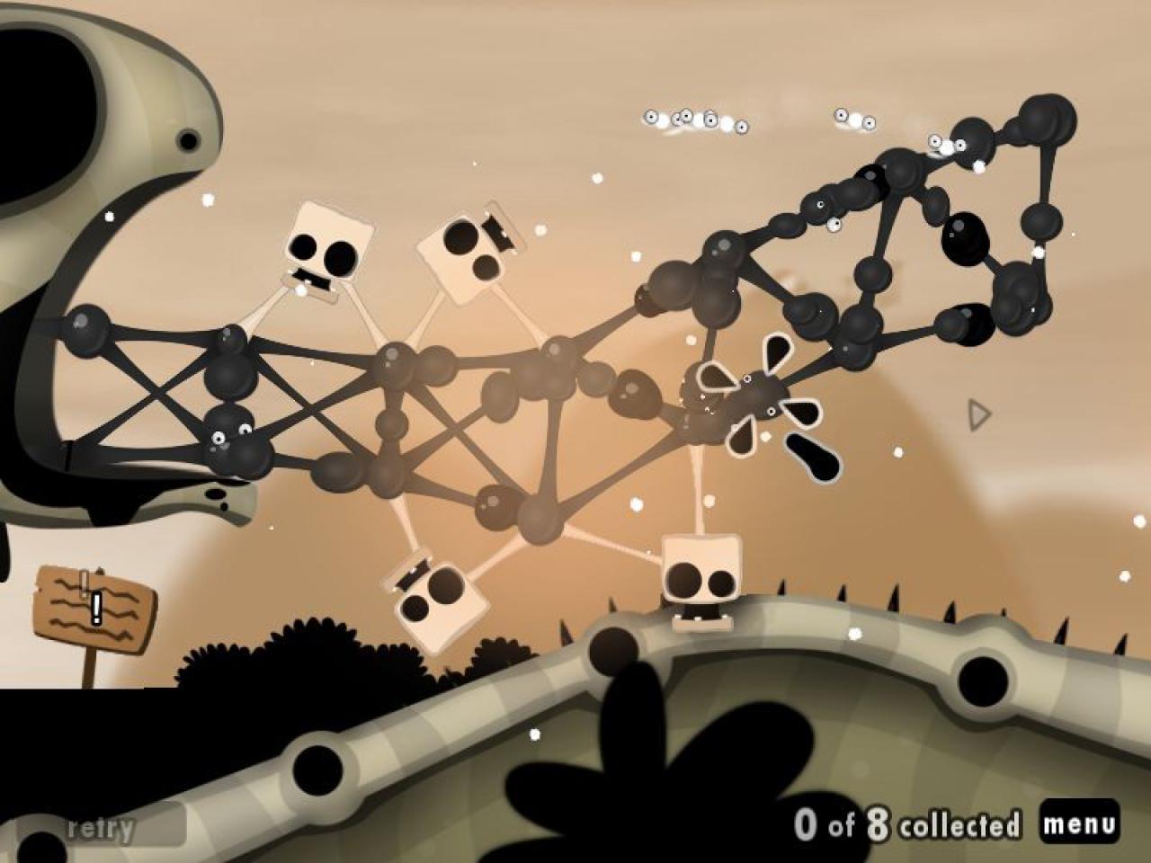 [18/01/2010] World of Goo - Das Indie-Game steht in WiiWare zum Download bereit. Ihr müsst Brücken bauen und Goos retten. 
