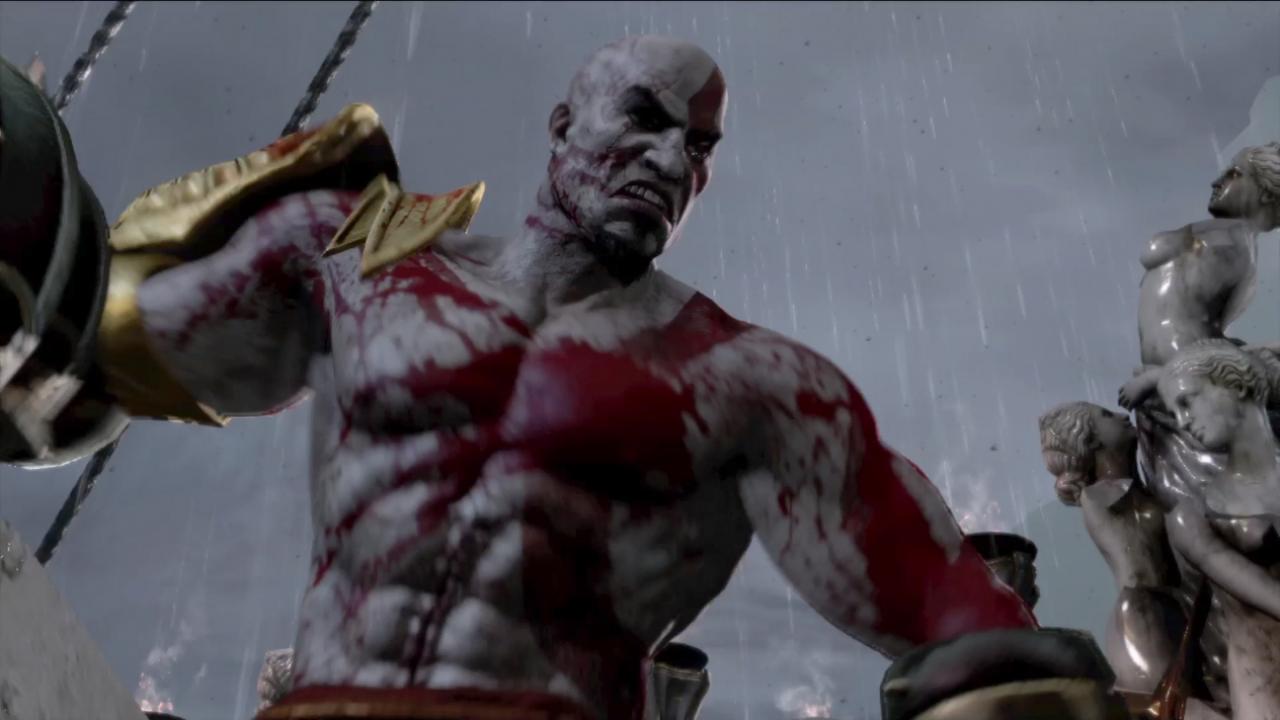 [12/02/2010] God of War 3: Die Regeneffekte unterstützen die stimmige Atmosphäre in Kratos' Schlachtzug gegen die Götter. Selten waren wir von den Regeneffekten derart begeistert wie bei GoW 3.