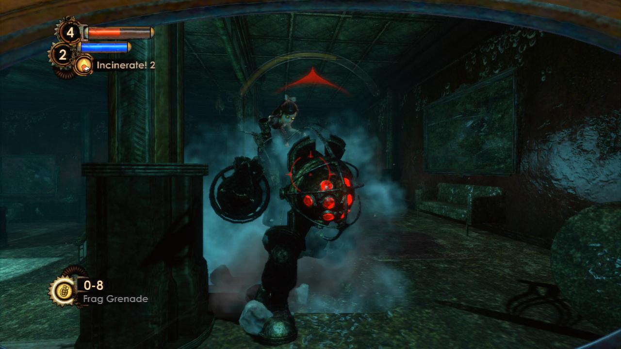 [08/02/2010] Bioshock 2 im Test für PS3 und Xbox 360: Nettes Detail - Die kleinen Mädels erklimmen bei Gefahr ihre Begleiter.