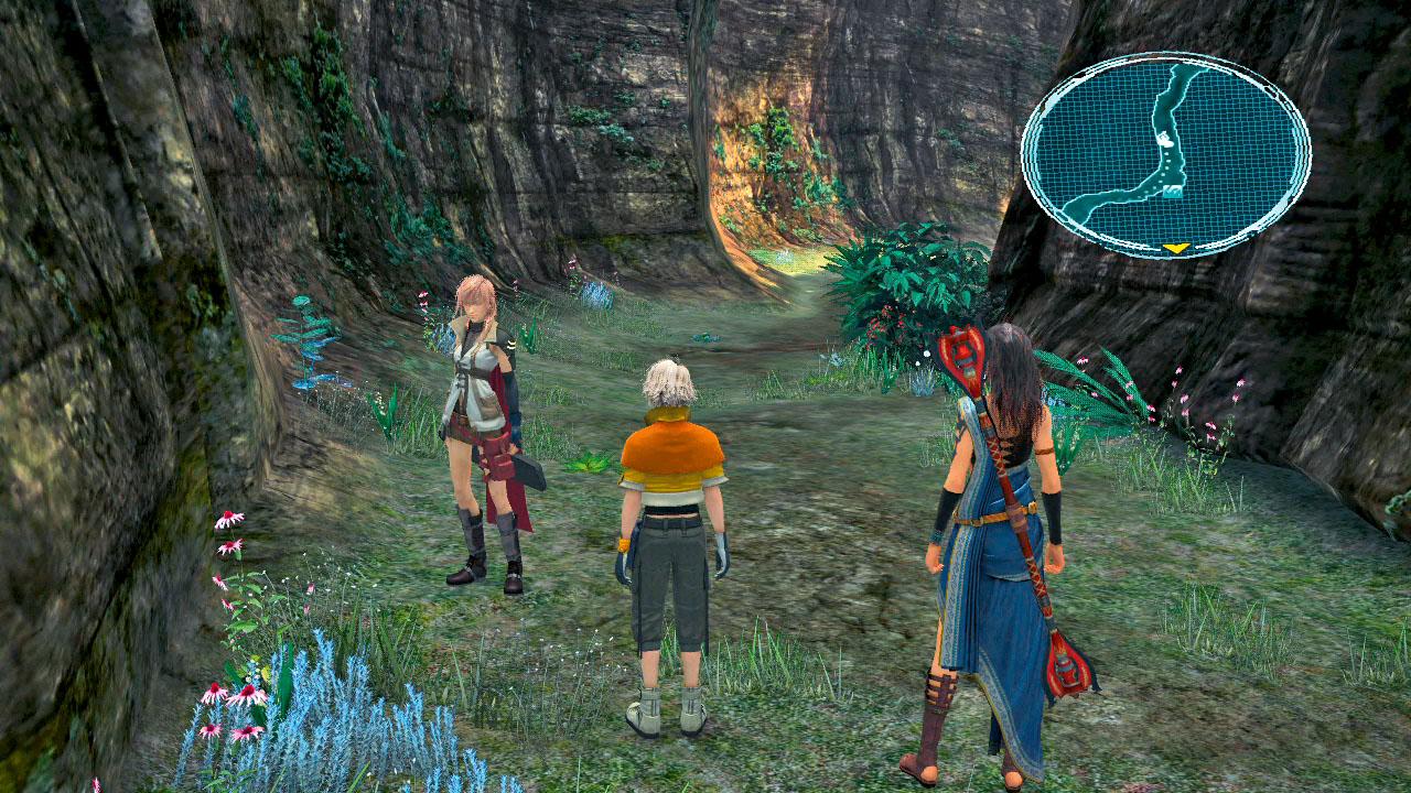 [08/03/2010] Final Fantasy 13-Gundlagentipps: Orientierungshilfe - Oft geht es, wie auf dem Bild, nur geradeaus. Doch das ist nicht immer so und ein kurzer Blick auf die Karte hat noch nie geschadet.
