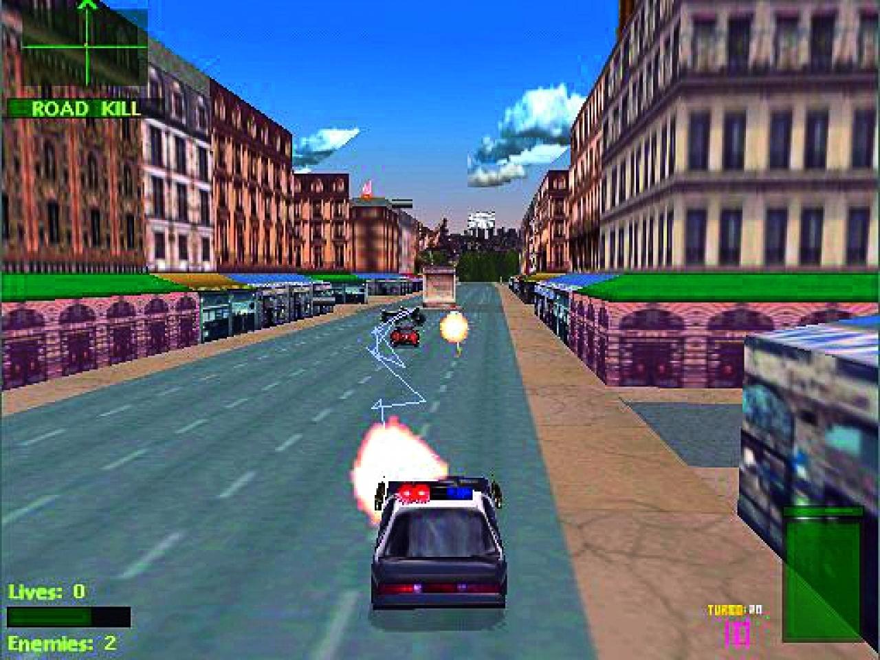 [31/03/2010] Twisted Metal 2: World Tour: Waffenstarrende Autos bekriegen sich in der Vorstadt und auf Hochhausdächern - quasi der Battle Mode von Mario Kart in der Hardcore-Variante. Trashig, technisch bemitleidenswert fehlerhaft, aber zu zweit ein nicht zu unterschätzender Spaß.