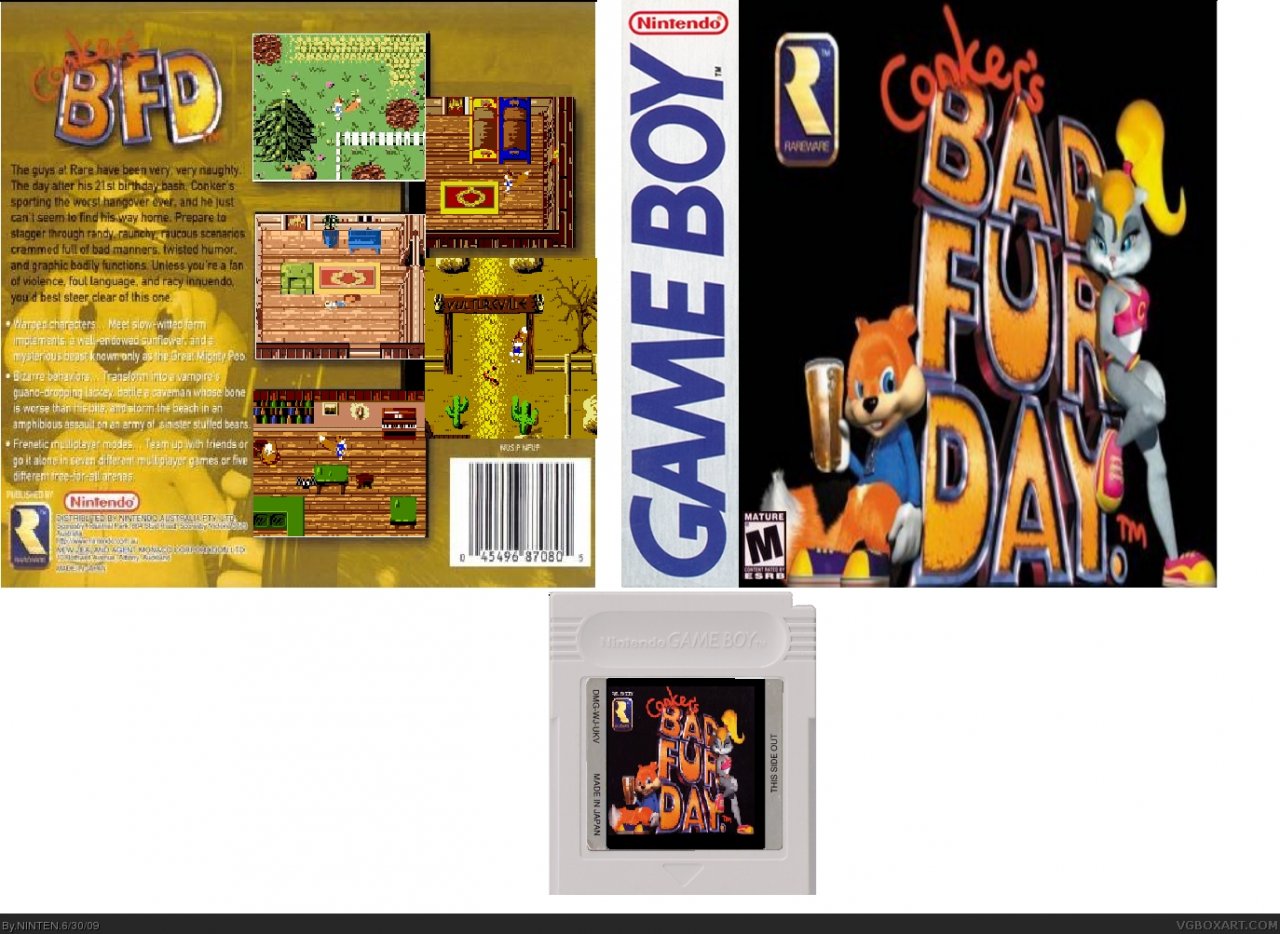 [03/03/2010] Conker's Bad Fur Day: GameBoy-Design