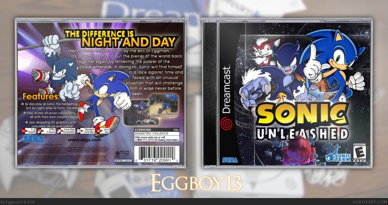 [03/03/2010] Sonic Unleashed: Dreamcast-Design