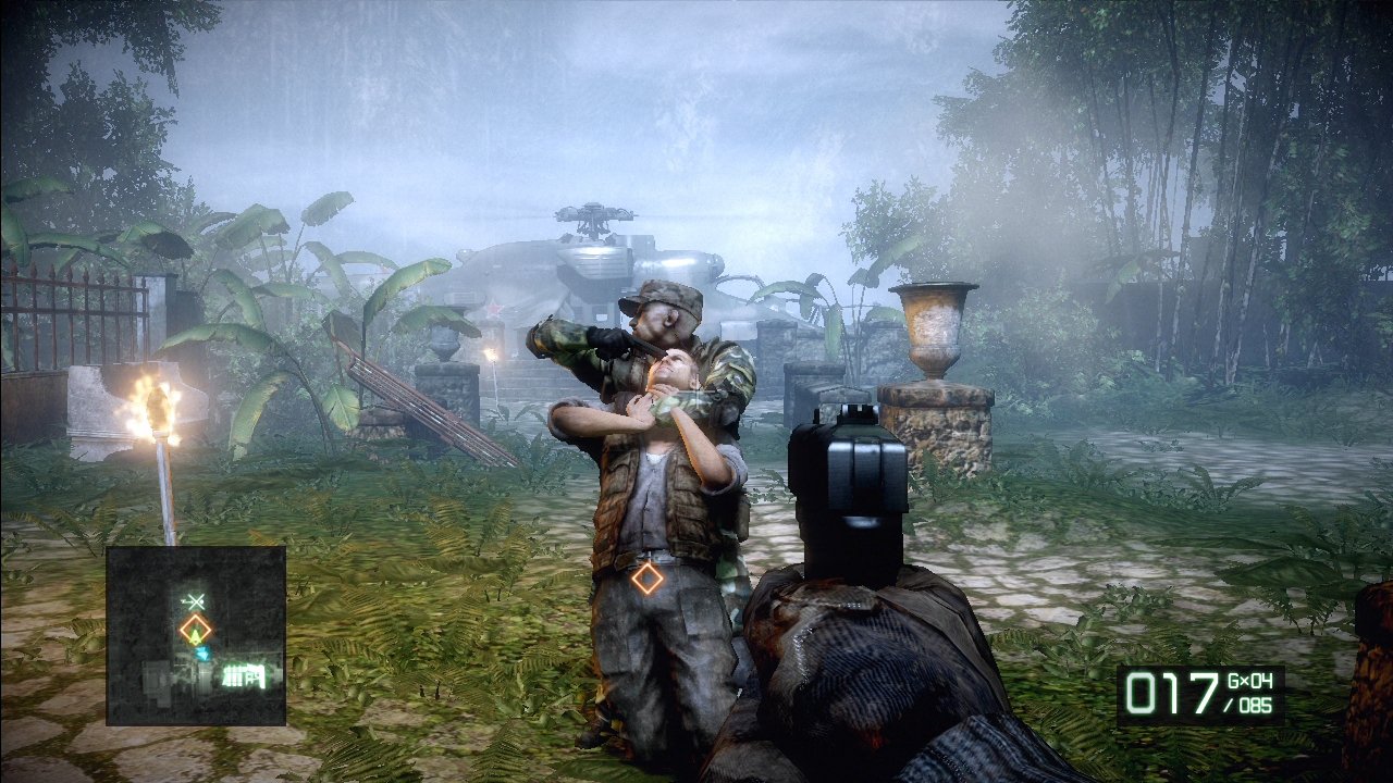 [01/03/2010] Battlefield Bad Company 2 im Test - Dramatisch: In dieser Situation müsst ihr blitzschnell reagieren und gut zielen.