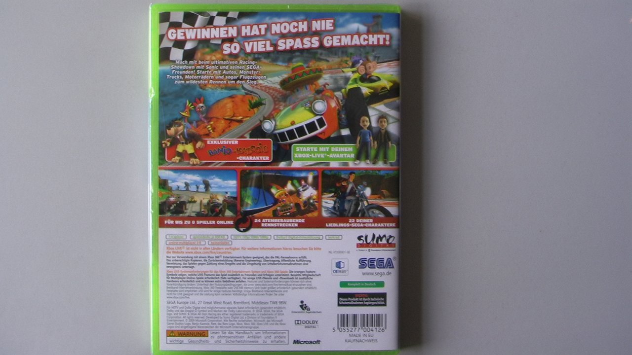 [22/03/2010] Sonic & Sega All Stars Racing für Xbox 360