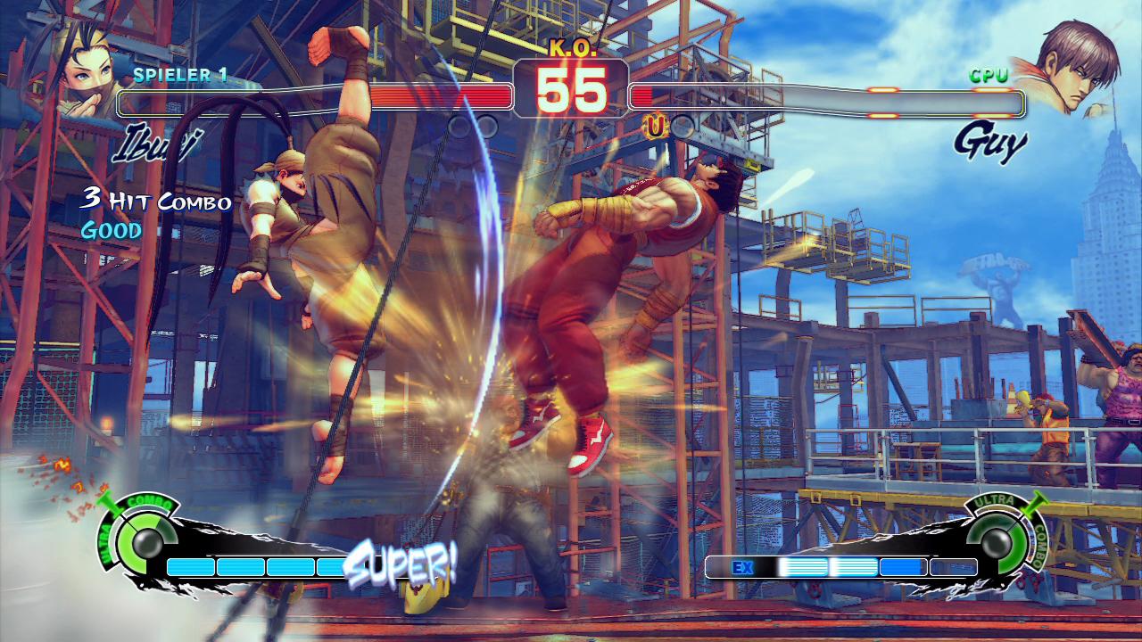 [19/03/2010] Street Fighter 4 - Bei der Prügelspielreihe von Capcom ist das Auswendiglernen von Combos das höchste Gebot. Wer das nicht macht und wild auf den Knöpfen herumdrückt, hat schon verloren. Bei den SNES-Spielen funktionierte das übrigens noch. Community-Vorschlag
