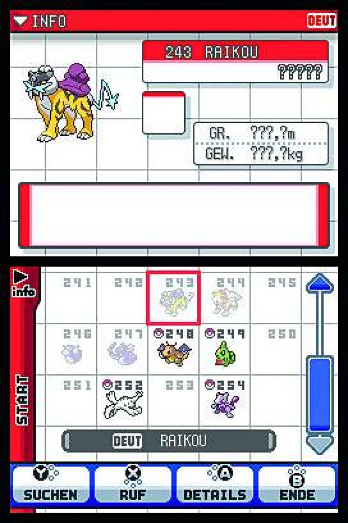 [26/03/2010] Um alle Pokémon im Pokédex zu haben, vergehen mehr als einhundert Stunden.