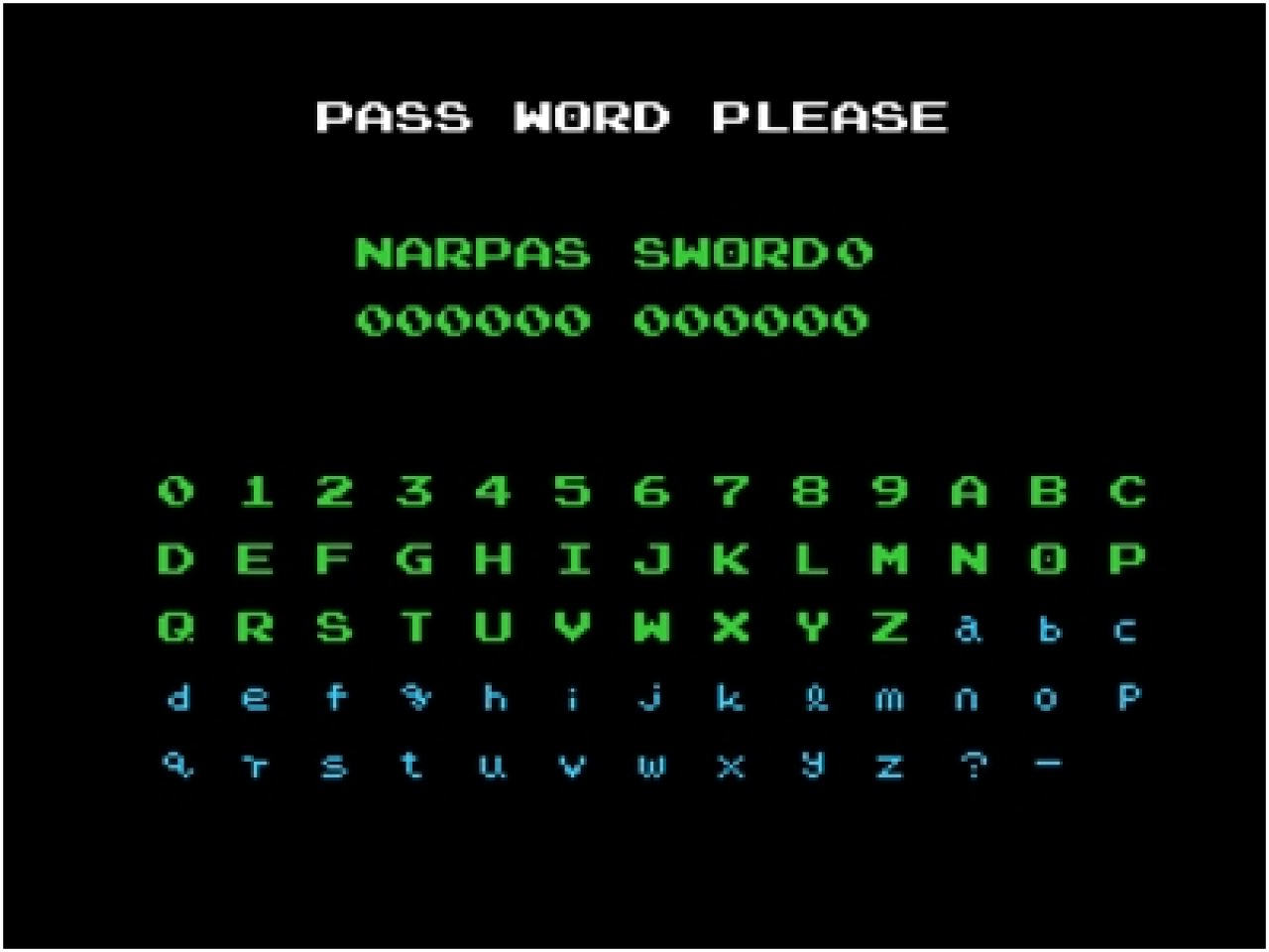 [19/03/2010] Pixel-Hassliebe: Das Passwortsystem von Metroid war echt beschissen. Zu viele Zeichen. Abschreibfehler vorprogrammiert.