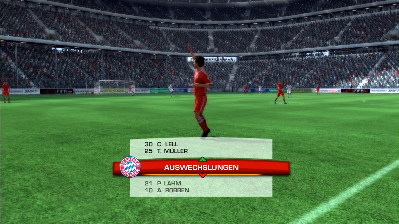 [20/04/2010] FIFA 11-Wünsche: Taktische Auswechslungen sollten in FIFA 11 kommentiert werden.
