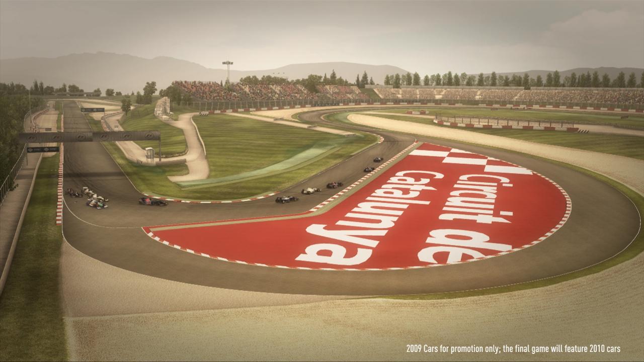 [16/04/2010] Grafisch beeindruckend: Die Optik von F1 2010 gleicht einer Fernsehübertragung.
